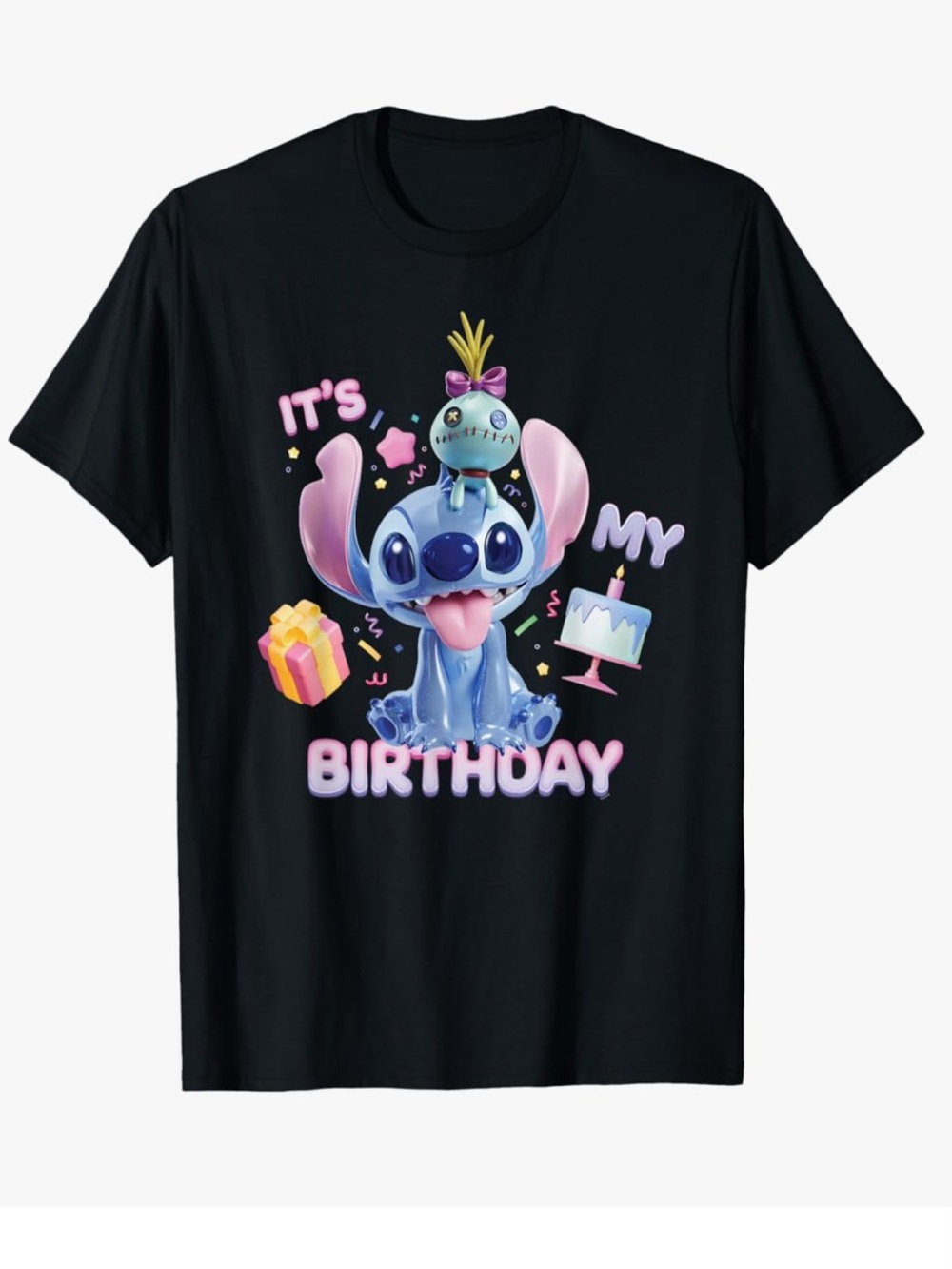 Disney Lilo & Stitch with Scrump Birthday Crew T-Shirt
